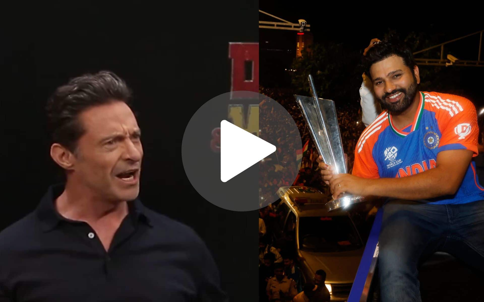 [Watch] Wolverine Star Hugh Jackman Fanboys Over 'Beast' Rohit Sharma 